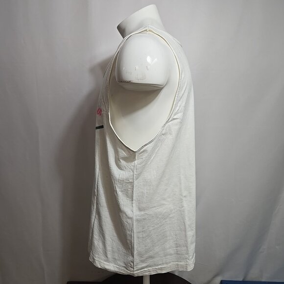 VTG Mike's Bar Single Stitch Tank Top Adult Size XL Neon Fruit of the Loom - Picture 3 of 11
